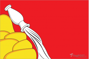 Флаг Воронежской области (100x150 см., полиэфирный шелк, прямая печать, прошит по периметру, карман слева)