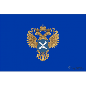 Флаг Счетной палаты РФ (15x22 см., полиэфирный шелк, сублимационная печать, карман слева)