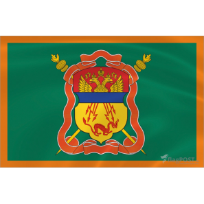 Флаг Забайкальского войскового казачьего общества (15x22 см., полиэфирный шелк, сублимационная печать, карман слева)