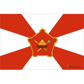Флаг Московского военного округа (15x22 см., полиэфирный шелк, сублимационная печать, карман слева)