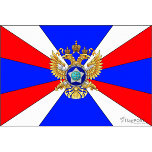 Флаг Слубы внешней разведки РФ (15x22 см., полиэфирный шелк, сублимационная печать, карман слева)