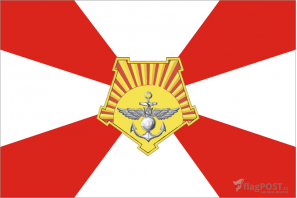 Флаг Восточного военного округа (100x150 см., полиэфирный шелк, сублимационная печать, прошит по периметру, карман слева)