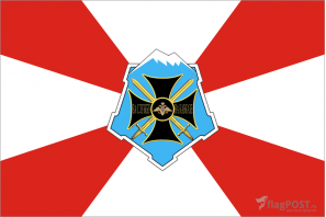 Флаг Южного военного округа (100x150 см., полиэфирный шелк, прямая печать, прошит по периметру, карман слева)