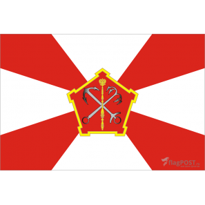 Флаг Западного военного округа (15x22 см., полиэфирный шелк, сублимационная печать, карман слева)