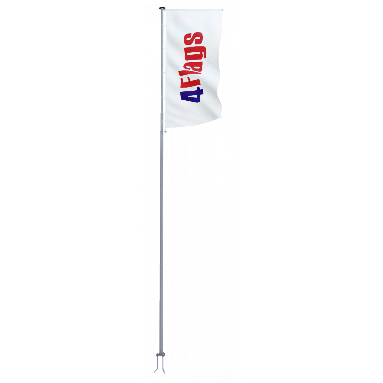Уличный Флагшток Баннер 4Flags (высота 10 м., цвет серый металлик RAL9006)