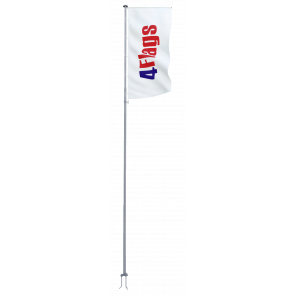 Уличный Флагшток Баннер 4Flags (высота 10 м., цвет серый металлик RAL9006)