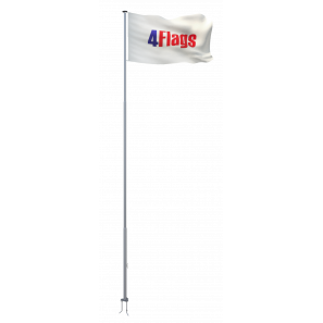Уличный Флагшток Стандарт 4Flags (высота 6 м., цвет серый металлик RAL9006)
