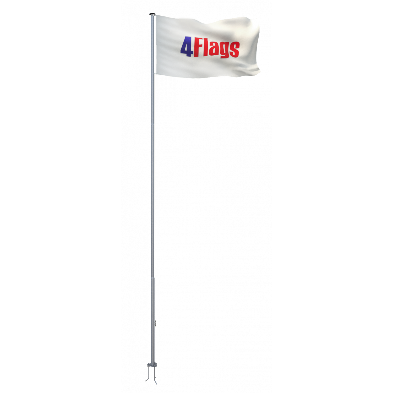 Уличный Флагшток Стандарт 4Flags (высота 9 м., цвет серый металлик RAL9006)