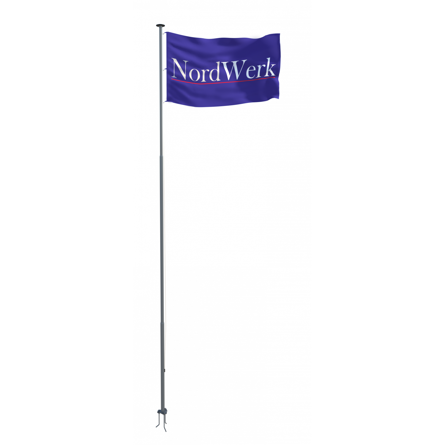 Флагшток NordWerk PRO Inox Стандарт 9 м. (глянцевая, полированная поверхность)