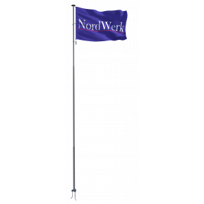 Флагшток NordWerk PRO Inox Супер Стандарт 6 м. с лебедкой (матовая поверхность)